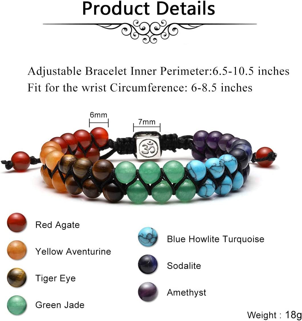 Chakra Bead Bracelet for Men & Women – Meditation Jewelry - Bela Fils BoutiqueBela Fils Boutique